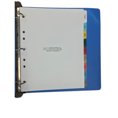 Omnimed Med Chart Divider Set, 9Tab, Preprinted Poly, Side Open, PK10 220912